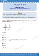 Đề thi giữa kì 1 Toán 12 - Đề số 9